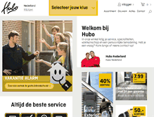 Tablet Screenshot of hubo.nl